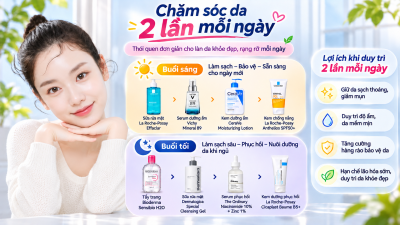 Chăm sóc da 2 lần mỗi ngày: quy trình buổi sáng và tối